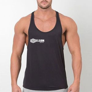 Nueva moda básica Color sólido Casual Wear Baggy Fit tela transpirable Alta Calidad Algodón elastano hombres camiseta sin mangas - Product Image 1