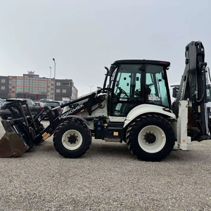 Hidromek HMK102B 4WD Rueda Tractor Retroexcavadora Maquinaria de ingeniería y construcción Precio barato - Product Image 4