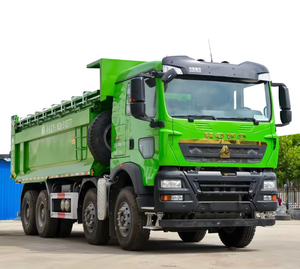 Remorque de camion à benne basculante Howo 8x4 40 mètres cubes 12/10 camion à benne basculante OEM industriel Euro 5 norme d'émission gauche en vente - Product Image 3