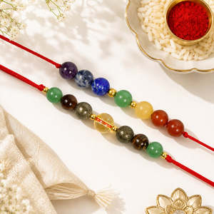Ensemble de bracelets en cristal de citrine naturelle et pyrite - Magnétiseur d'argent et de richesse Dhan Yog Band avec aventurine verte et œil de tigre - Product Image 2