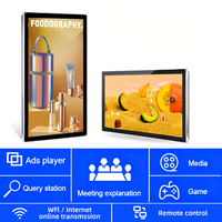 Pantalla LCD Táctil de 21.5, 32 y 43 Pulgadas, 4K, Android/Windows, para Montaje en Pared, con Animación, para Centros Comerciales