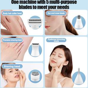 Depiladora Eléctrica Rotativa Multifuncional para Mujer, Uso en Seco/Húmedo, Resistente al Agua IPX7, para Bikini, Axilas, Piernas y Nariz - Product Image 6