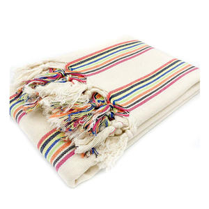 Alta calidad 90x180cm 400gr Rainbow Peshtemal Hammam Toalla de baño Muselina Algodón Estilo turco Absorbente para el verano - Product Image 1