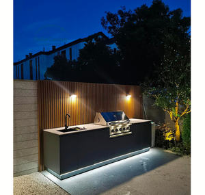 Cucina da Esterno Completa Impermeabile Set Cucina Modulare con Grill BBQ per Patio e Giardino - Product Image 1