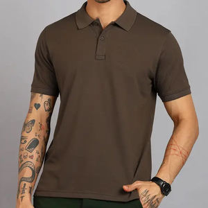 Nouveaux polos pour hommes 2026, mode masculine, logo personnalisé, col à revers, fermeture éclair, manches courtes, polos de haute qualité pour hommes - Product Image 1