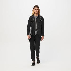 Verano Hospital Scrubs nueva llegada manga larga Unisex estiramiento médico Scrub chaquetas enfermería Scrub conjuntos mujeres enfermería uniforme - Product Image 6