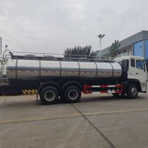 Camión Cisterna Manual Usado de Fábrica para Transporte de Leche Líquida, Acero Inoxidable 304 - Product Image 4