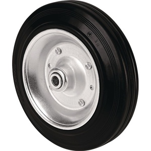 Roue de rechange pour vélo Tecwerk, diamètre 200 mm, capacité de charge 205 kg, noire, axe 20 mm, moyeu 59 mm - Product Image 1