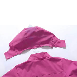 Impermeable para Mujer, Chaqueta Ligera con Capucha para Senderismo, Cortavientos Softshell, Ropa de Abrigo para Viajes, Verde Amarillento - Product Image 3