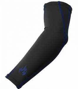 Manguito de compresión deportivo transpirable con gráfico personalizado, marca propia, para correr al aire libre, gimnasio, soporte para codo, fabricante al por mayor. - Product Image 4