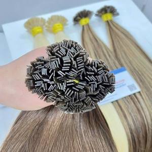 Extensions de cheveux humains vietnamiens à la kératine à pointe plate de haute qualité faciles à appliquer Style droit en plusieurs couleurs - Product Image 2