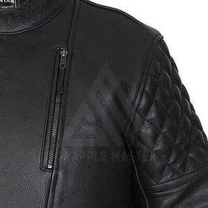 Veste moto design professionnel de qualité supérieure en cuir véritable léger tissu de haute qualité état neuf - Product Image 5