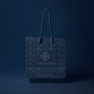 Bolsa de compras de papel de regalo de embalaje de boutique de zapatos con logotipo personalizado de lujo para ropa - Product Image 1