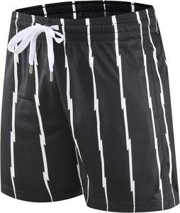 Pantalones cortos deportivos personalizados de alta calidad, diseño de malla sublimada, pantalones cortos deportivos transpirables Vintage para hombre, nuevos diseños 2025 - Product Image 3