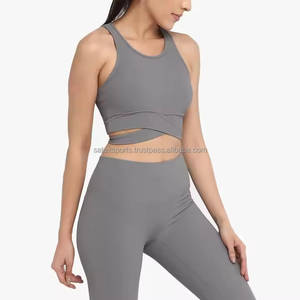 Ensemble de yoga pour femmes de qualité supérieure, taille haute, écologique, taille et couleur personnalisées, vente en gros - Product Image 4