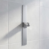 Barre de douche coulissante OEM en acier inoxydable 201 avec base en ABS et manchon coulissant
