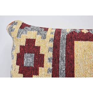 Red Anatolian 16x24 Inch Wool Pillow Luxury Vintage Floral Fluffy Woven Cushion for Sofa Bedding Decorative <b>18x18</b> Leaf Pattern - Product Image 2