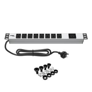 Nouvelle-réserveur de puissance (PDU) de type I pour rack, 1U 19 pouces, 8 prises, en alliage d'aluminium avec prise, pour serveur en rack - Product Image 1