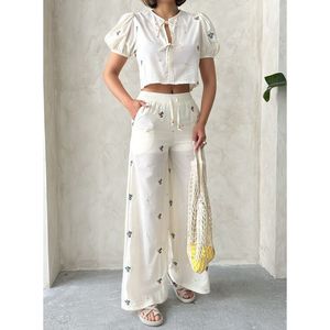 กางเกงปักลายขายส่ง - สีสโตน - Product Image 4
