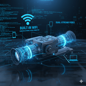 WOLF 6M Wärmebildkamera mit Entfernungsmesser 640x512 (50Hz) Langstrecken-Erkennung Infrarot-Nachtsichtmonokular für Outdoor-Jagd - Product Image 4