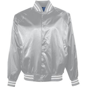 Chaqueta Universitaria de Satén Morado para Hombre, Dobladillo Acanalado, Estilo Bomber, Personalización de Marca Disponible - Product Image 6