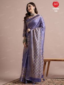 Ikkat Print Katki Silk Saree pour les femmes Traditional Handloom Saree Design Soft Light weight Ethnic Wear Perfect Festive Weddings - Product Image 6