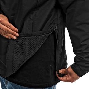 Design personnalisé Logo Brodé Hommes Polaire Avec Nylon Coupe-Vent Demi-Zip Bomber Coupe-Vent Extérieur Vestes pour Hommes - Product Image 3