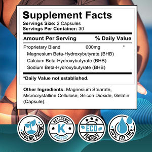 ยาแคปซูลอาหารเสริมคีโตนส์บริสุทธิ์ - Product Image 2