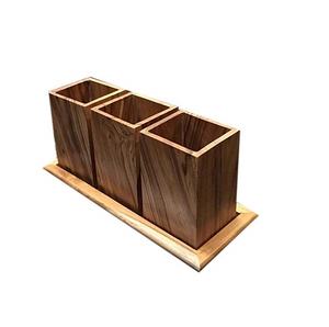 Acacia Wood Spoon Holder <b>Chopsticks</b> Holder Kitchen Multi Function Tray for Hot Sale Product - Product Image 5