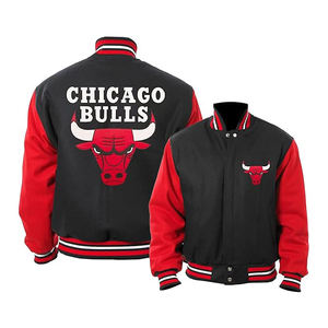 Chaqueta de lona para hombre Chicago Vintage Baseball Bomber Letterman Varsity Ultra Game transpirable invierno High Street negro - Product Image 4