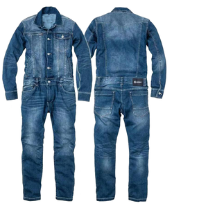 High Quality Premium Vintage Washed Denim <b>Work</b> Coveralls Men <b>Jeans</b> Coveralls Cotton Workwear Uniform Made in India - Product Image 1