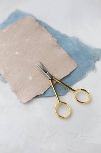 Tijeras italianas de silueta chapadas en oro de 24K, tijeras artesanales de acero inoxidable de alta calidad, tijeras de bordado de Color personalizado - Product Image 6