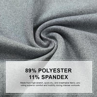 Camisetas Deportivas para Hombre de Secado Rápido, Transpirables, Ecológicas, Antibacterianas, Manga Corta, Corte Ajustado, Cuello Redondo, 200g, Spandex/Poliéster, para Gimnasio