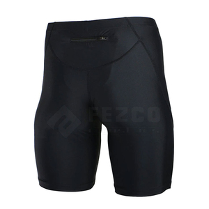 กางเกงขาสั้นแบบรัดกล้ามเนื้อสำหรับผู้ชายสีทึบมาใหม่บริการออกแบบได้ตามต้องการ - Product Image 4