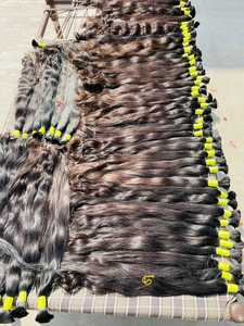 Extensions de cheveux humains 100% naturels Grade 11A, non traités, vierges, brésiliens Remy, double trame, 100g, pour la vente en gros et le dropshipping - Product Image 1