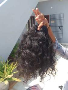 Vente en gros de vrais cheveux naturels bouclés extension de cheveux vierges non transformés de fournisseur indien extensions de cheveux - Product Image 5