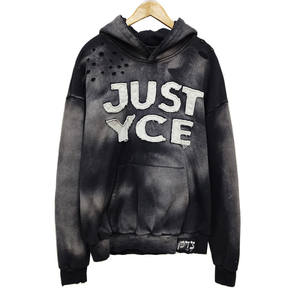 Sweat à capuche lavé à l'acide avec broderie en détresse | Vente en gros de sweats à capuche surdimensionnés Streetwear vintage | Logo personnalisé OEM Sweatshirt Fournisseur - Product Image 1