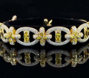 Pulsera brillante elegante unisex de diamante cultivado en laboratorio de plata esterlina 925 de diseñador - Product Image 2