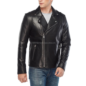 Factory Direct Supplier New Custom Genuine Leather Winter <b>Zip</b> <b>Up</b> Jackets For Men Latest Design Men Stylish Leather Jacket - Product Image 5