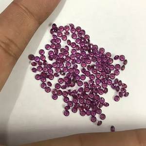 อัญมณีโกเมน rhodolite ธรรมชาติขนาด1.25มม. สีม่วงใช้ในการรักษาอัญมณีเจียระไนแบบตัด - Product Image 3