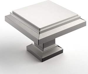 Quincaillerie d'armoire carrée moderne de 2 pouces en zinc or brossé boutons de tiroir de commode pour cuisine entrepôt extérieur école salon - Product Image 3