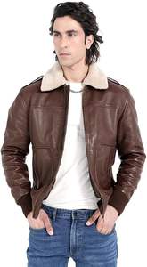 Veste en cuir de mode pour hommes sur mesure de haute qualité la plus vendue, vêtements de mode d'hiver avec tissu état neuf - Product Image 3