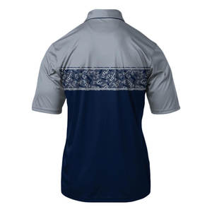 Maillot de golf en coton brodé à motifs solides avec logo personnalisé de haute qualité pour hommes pour polo - Product Image 2