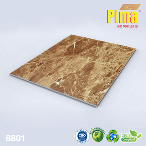 Panel de pared de PVC de diseño 3D hoja de plástico de mármol artificial con UV (Pima) - Product Image 6