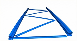 Étagère à palettes en acier robuste, peinte/revêtue par poudrage, 270 cm x 100 cm |   Composants de rayonnage de stockage pour entrepôts industriels | - Product Image 2