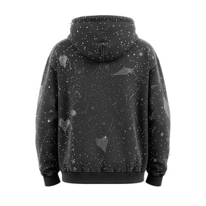 Sudadera con capucha lavada con ácido de algodón 100% de alta calidad Vintage High Street Series Diseño forrado Suéter viejo Estilo lavado con piedra para otoño - Product Image 4