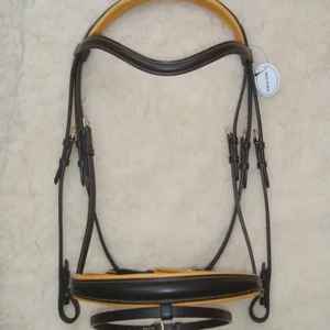 Bride à licou en cuir de cheval Bride à cheval en cuir véritable Bride à cheval en cuir véritable Bride classique en cuir à vendre Vente en gros anglaise - Product Image 2