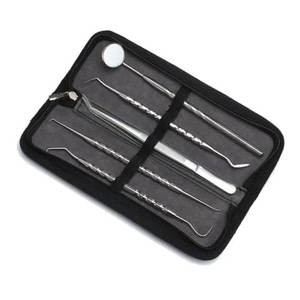 Stainless Steel Dental Oral Care Examination Kit <b>Teeth</b> <b>Cleaning</b> Dental <b>Tools</b> Kit with Mouth Mirror Surgical Instruments - Product Image 2