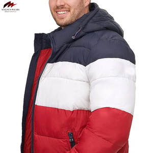 New Arrival Men's Heavy Duty Winter Puffer <b>Jacket</b> Breathable Mandarin Collar Bamboo <b>Lining</b> Best Quality Fashionable Canvas - Product Image 4