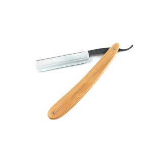 Venta al por mayor de hojas de afeitar con Etiqueta Privada, mango de madera, cuchillo plegable de acero inoxidable, afeitado de peluquería, maquinillas de afeitar rectas, cara y cuerpo - Product Image 4